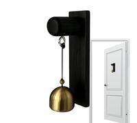 Genérico Sonnette adhésive pour porte alerte décorative en bois | Cloche de tente pour commerçants pour porte principale de maison, entrée de ferme, portail de jardin, cour arrière et
