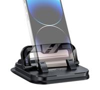 Generico Soporte Smartphone 2 En 1 - Soporte Para Móvil De Coche | Avec Antideslizante Para Matrícula De Vehículo, Camión Automóvil, Camping, Conducción, Viajes, Utilisation Agenda Y Desplazamientos