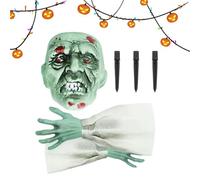 Genérico Squelette d'Halloween - Lot de 3 bâtons réalistes pour le jardin de la clôture - Pour porte effrayante, horreur à l'extérieur, atmosphère