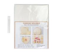 Generico Stabilisateur hydrosoluble de couverture - Film dissolvant brodé, stabilisateur pour modèles de tricot, pour débutants, artisanat, vêtements, chemises, fleurs, lettres, sacs, Halloween
