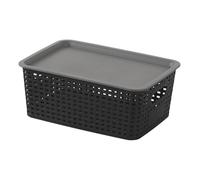 Generico Stackable Storage Basket - PP 26,1 cm, Kitchen Organizer Basket, Design creux | Long-lasting Storage Bin, Pantry Storages Baskets For Kitchen Organization, Bathroom, Shelf Organization, Home
