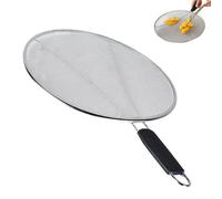 Genérico Stainless Steel Anti-scalding Mesh Cover, Fine Mesh Splatter Screen Guard, Protector Kitchen Gadgets, For Stove Oven Grill Frying Pan Skillet Pot Air Fryer Bacon Cooking Top