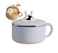 Genérico Stainless Steel Bowl Dinnerware de grande capacité de 1 200 ml avec bec verseur | Rice, soup, fruits, sandwichs, légumes | chambre, maison, commerce, espace de travail