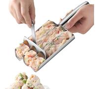 Genérico Stampo Polpette - Strument manuel, Cucchiaio Spatola Set Cucina 304 Acciaio, Macchina Formare Palline Viande Poisson DIY, Anti-adhésif Impasto Gadget Kit | For Chef Mamma Ristorante