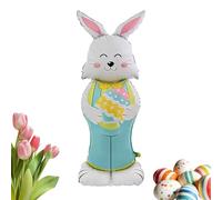 Generico Standing Easter Rabbit Ballon - 59 pouces Aluminium Foil Bunny Decoration, Cute Spring Party | Funny Holiday Yard Porch Patio Lawn Front Door Display Celebration School Home Decor