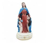 Generico Statue de la Mère de la Miséricorde en plâtre, 36 cm, décorée à la main, fabriquée en Italie, pour l'intérieur