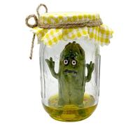 Genérico Statue de pot de cornichons | Mignon cornichon émotionnel fait à la main en concombres élégants pour la décoration de la maison, salon, table