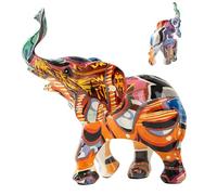 Generico Statue de résine - Jolie figurine de bonne, sculpture colorée pour décoration intérieure, ornement chanceux | Statuette décorative pour s