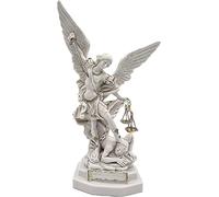 Generico Statue de Saint Michel 22 cm en marbre résine avec épée et balance