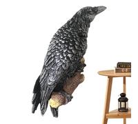 Genérico Statue en résine - Statues gothiques de nuit mystiques, sculpture oiseau décoration extérieure | Art mural à collectionner mysticisme pour chambre, bureau, salon