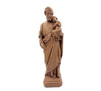 Generico Statue Saint Joseph en résine effet bois - 40 cm