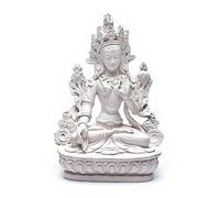 Generico Statue Tara Blanche Divinité Féminine Shyama Déesse Yoga Méditation Figurine 15 Centimètres