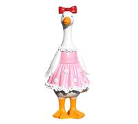 Genérico Statues de canard pour le jardin | Sculpture décorative en résine animale | Artistiques de canards mignons pour le jardin | Pour la cour, le patio, le porche et les balcons