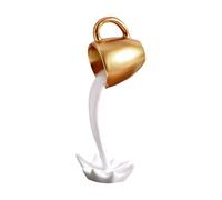 Generico Statuette ornementale de café inversée pour bureau | Statue de café flottante, décoration de bureau pour anniversaire, pendaison de crémaillère, étagère, table de chevet