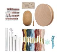 Genérico Stopf Kit complet de réparation de couture pour aiguilles, fils et accessoires | Kit compact durable avec étui portable pour chaussettes, pulls, vêtements