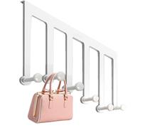 Genérico Storage Rack Behind Doors - 15,75 x 9,06 x 1,97 pouces Over the Door Hooks | Over Door Hanger | Organiseur de salle de bain | Punch Free Space Saving Heavy Duty 6 Hooks Organizer for Bathroom