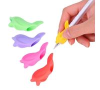 Generico Stylet Grip | Dolphin Silicone Writing Aid | [Pack of 5] Small Fish and Dolphin Silicone Pencil Holder for Writing Corrector for Kids Classroom Kindergarten Preschool