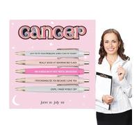 Generico Stylo a - Ensemble de stylos quotidiens de 5 pièces | Encre noire lisse, matériel de papeterie avec motif de constellation pour les salles de t les écoles, outil d'écriture esthétique