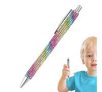 Generico Stylo à strass - Appuyez pour | Outil d'écriture élégant multicolore 13,8 x 1 cm | Ajoute une touche étincelante et élégante pour l'utilisation de presse-papiers pour l'étude au bureau des