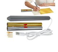 Generico Stylo aluminium outils d'impression USB portables | Stylo pour gaufrage avec 4 pointes et 2 rouleaux de feuilles pour scrapbooking, journal, dessin, création de cartes, travail