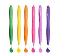 Generico Stylo couleur unie pointe 0,7 gel Lot de 6 stylos colorés
