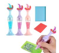 Generico Stylo de peinture en strass - Stylo de perceuse Art Rhinestone en forme de vase | Distributeur automatique de Pennadel pour leçons d'art avec strass et plateau