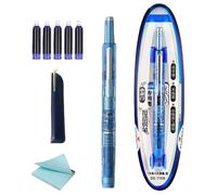 Genérico Stylo-plume pour écriture, fine encre bleue, pointe souple sans fuite, outil de calligraphie pour croquis, graffiti, lettres, surlignage de texte, griffonner et