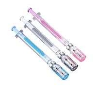 Genérico Stylos à encre gel - 3 pièces en forme de seringue - Papeterie créative pour écrire | Stylo pour infirmières, école, bureau, salle de classe, récompenses maison pour étudiants garçons et