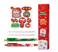 Generico Stylos à encre gel colorés - Marqueurs à pointe fine rétractables, écriture et sans bavure, fournitures de bureau avec encre vive, lot de 12 packs, design esthétique | Pe