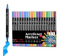 Genérico Stylos acryliques pour peindre, stylos de peinture acrylique - Marqueurs de dessin à double pointe, travaux manuels qui font des matériaux d'art, marqueurs acryliques pour colorier pa