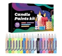 Generico Stylos artistiques - Ensemble de marqueurs pour 18 couleurs, kit de décoration de festival, fournitures artisanales pour débutants | Outils de peinture vibrants avec flux d'encre fl