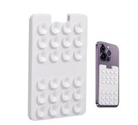 Generico Suction Cup Card Holder for Phone, Adhesive Cellphone Mount with 24 Suction Cups, Strong Grip Phone Holder for Wall, Mirror, Shower & Window