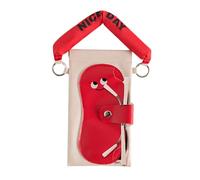 Generico Sunglasses Bag - Portable Eyeglass Case Pouch | Soft Leather Glasses Bag With Closure | Squueeze Gllasses Caisse | Travel Friendly Eyewear Protection Holder, rouge, riferimento alla