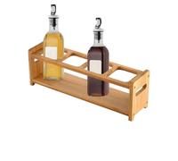 Genérico Support de bouteille en bois : présentoir de bouteilles de table, support de stockage de bouteilles de Bots | Support rectangulaire de vinaigre de vinaigre de vinaigre