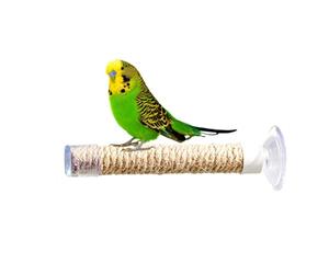 Genérico Support de cintre interactif portable pour perroquet - Cintre d'oiseau monté sur voiture, pour cacatoès , perico, bain, , intérieur et extérieur