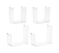 Generico Support De Cornes De Cerf,Étagère 4 Pièces Sans Perçage | Affichage En Acrylique - Pour Bureau Chambre Noël Salon Artisanat Stockage Table Mur Collection