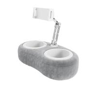 Generico Support de coussin de téléphone pour support sur le genou, support de téléphone de bureau - support télescopique pour téléphone portable et lecteur pivotant pour tablette