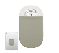 Generico Support de disque dur externe pour ordinateur portable,étui à souris adhésif réutilisable universel | étui fin avec poche élastique pour sans fil, câbles, écouteurs