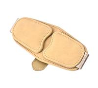 Genérico Support de lunettes pour visière de voiture, organisation pour voyages quotidiens, conduite et extérieur avec montage sur pare-brise, Couleur crème, Consulte la descripción