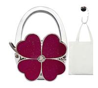 Genérico Support de sac de table en de zinc pour table, support portable pliable pour parapluie, clés, écouteurs, sacs à dos