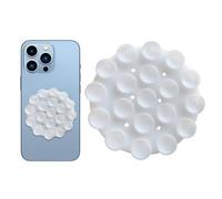 Genérico Support de téléphone avec miroir et poignée pour fenêtre de voiture en silicone