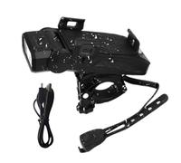 Generico Support de téléphone portable pour guidon de vélo - étanche avec lumières LED et montage pour smartphone | Lampe de vélo avec chargeur USB direct pour activités de plein air et de randonnée