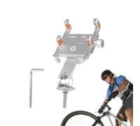Generico Support de téléphone Portable pour vélo | Absorption des Vibrations,Support pour Smartphone Vélo - D'aluminium Angle De Vue Réglable Montage Universel Guidon pour