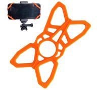 Generico Support de téléphone pour moto - Support pour filet de protection en silicone | Stabilisateur anti-vibration pour téléphone portable | Sangle élastique en silicone de montage pour téléphones