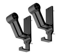 Generico Support mural pour casques - Support 2 pièces avec crochet - Montage pour casque de moto, pour montage mural, veste chapeau sac à dos manteau vêtements