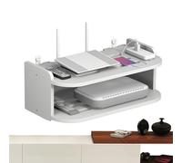 Generico Support mural pour étagère de routeur - Boîte de routeur cachée, support de routeur sans fil multicouche | Tablette de rack de dissipation de chaleur de routeur sans perceuse
