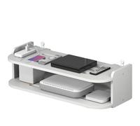 Generico Support mural pour étagère de routeur - Boîte de routeur cachée, support de routeur sans fil multicouche | Tablette de rack de dissipation de chaleur de routeur sans perceuse
