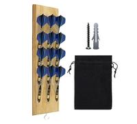 Genérico Support mural pour fléchettes, organisateur de fléchettes mural, étagère compacte pour le rangement, support monté sur le support avec rangement et vis, pour exposer donner