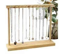 Genérico Support pour bijoux | Portemanteau rectangulaire en bois portable avec 12 crochets - Organisateur de boucles d'oreilles - Pour boucles d'oreilles, bracelets, bagues, voyage, maison, chambre