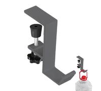 Generico Support pour casque de bureau - Crochet compact et solide en d'aluminium, fixation stable avec vis sous la table, support pour sac à vêtements amovible | Espace d'arc pratique